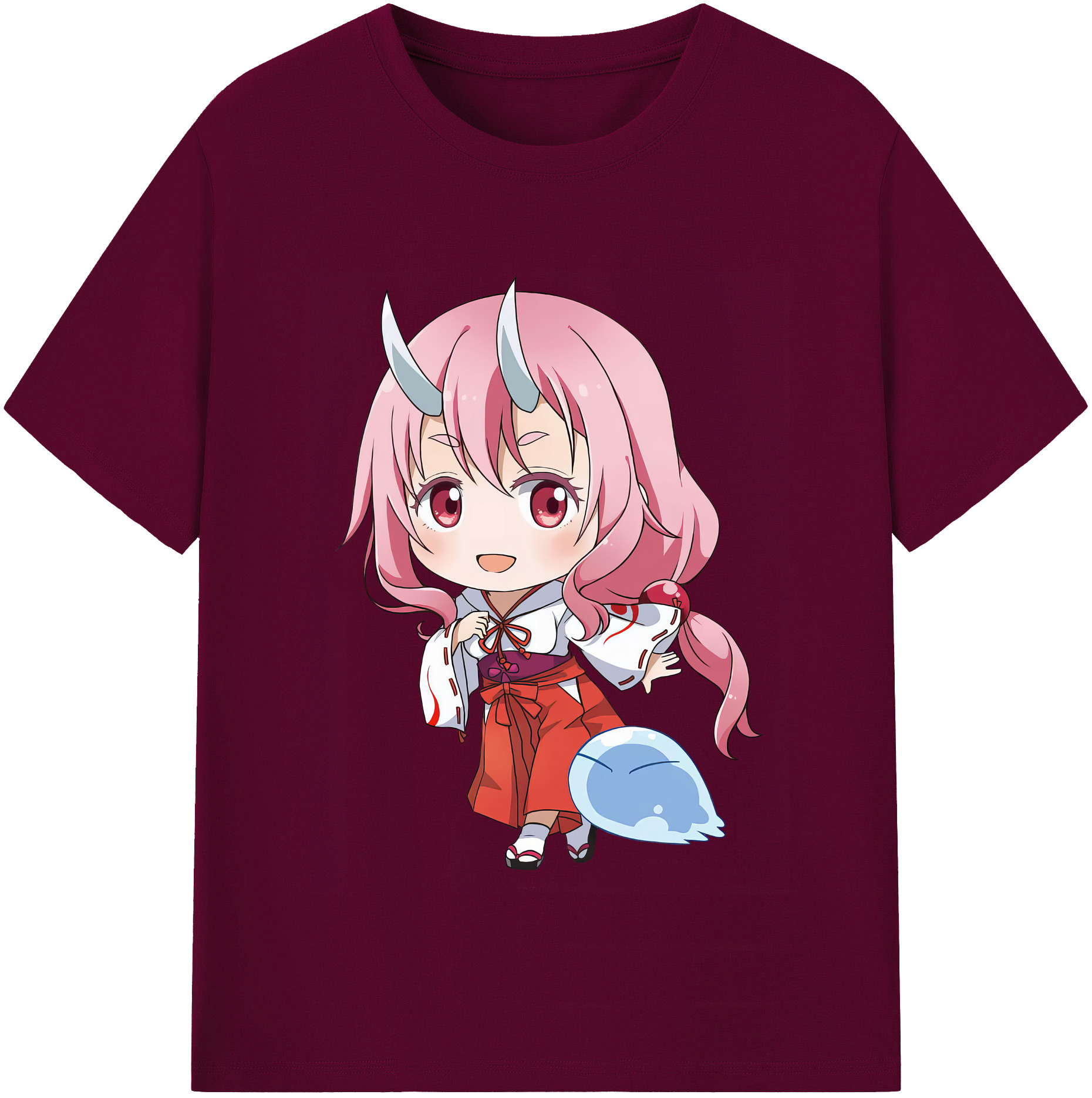 （画像用） 転スラ Regarding Reincarnated to Slime レディースカジュアルプリントTシャツ（綿100％）